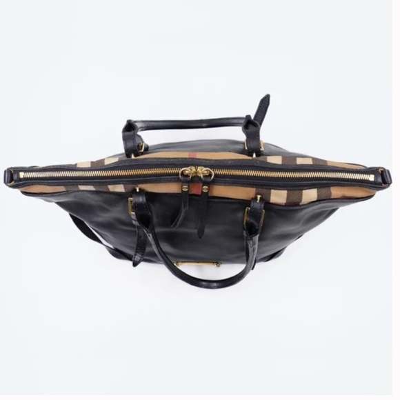 BURBERRY Calfskin House Check Salisbury Tote - Picture 5 of 10